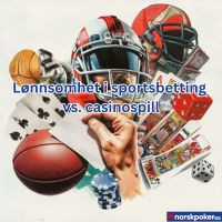 Lønnsomhet i sportsbetting vs. casinospill