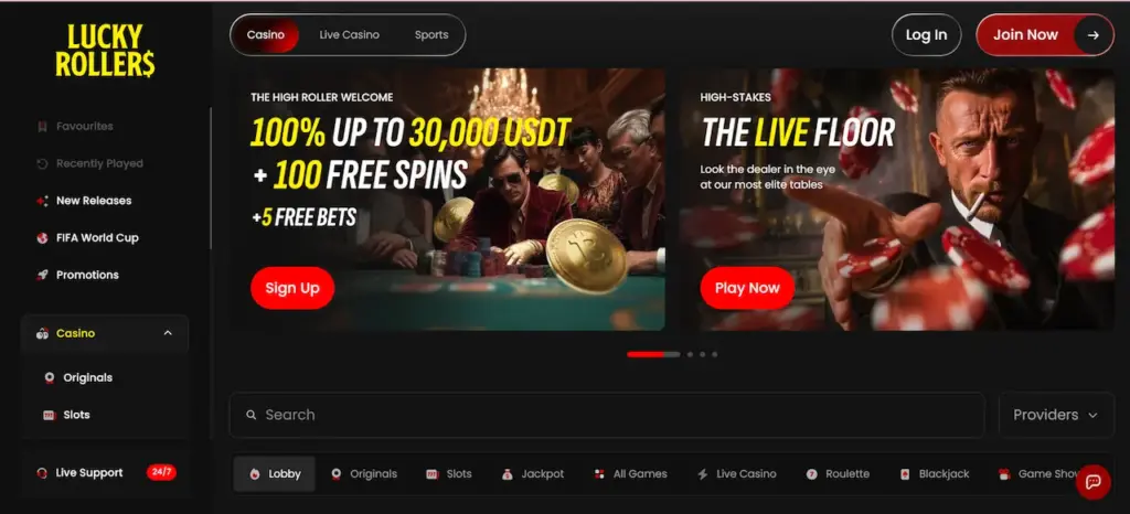 luckyrollers casino